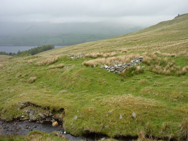 Ruined shieling above Loch Tay