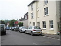 Looking along North Lane towards the Harting Stores