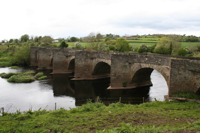 The ancient bridge across the Finn at Clady