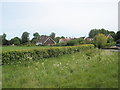 View from the A3 bridge back across to houses in Hawkley Road