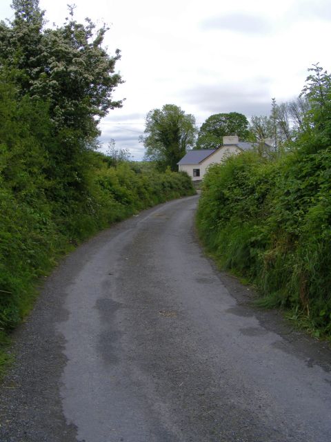 Minor road to farm - Caherglassaun Townland