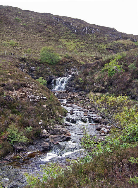 Lower waterfall on Ollach River