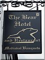 The Bear, Hodnet, pub sign