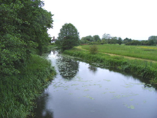 The River Roding at Passingford Bridge, Essex