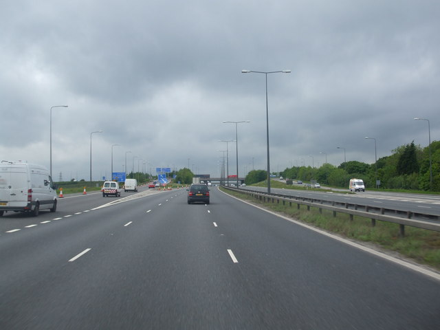 M62 junction 29 sliproad © Glyn Drury cc-by-sa/2.0 :: Geograph Britain ...