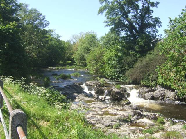 River Rhiw upstream of Berriew
