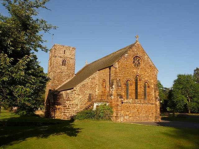 Canford Magna: the parish church from... © Chris Downer cc-by-sa/2.0 ...