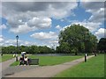 TQ2974 : A meeting of the ways on Clapham Common by Chris Reynolds