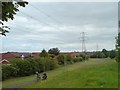 Powerlines and path from Power Park