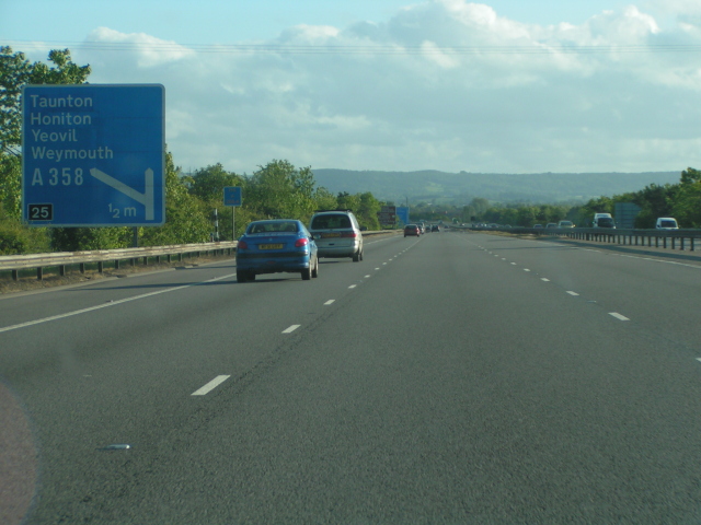 M5 Southbound Approaching Junction 25 Rob Purvis Geograph Britain   1326031 352773ca 