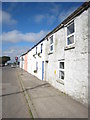 Cottages on the B3283 at the entrance to St Buryan