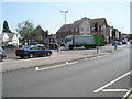 Refuse lorry turning from Forton Road into The Crossways