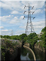 TQ3590 : Lee Valley power line by Stephen Craven