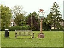 TL7942 : The village sign at Belchamp St. Paul by Robert Edwards