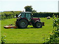 Mowing a meadow