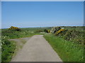 Bend in the Rhosgoch-Mynydd Mechell road west of Tyn Rhos, Carreglefn