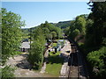 Dolwyddelan: the railway station, from the roadbridge