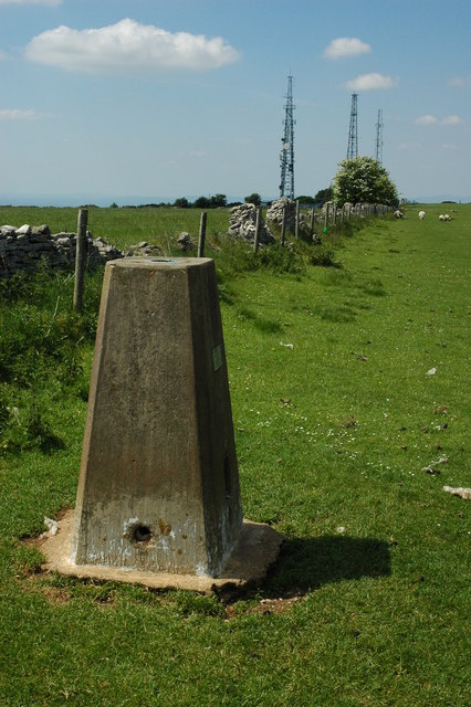 Trig point on Cleeve Hill