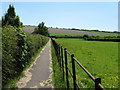 Footpath south from Amberley village to the B2139