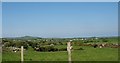 View westwards across grazing land in the direction of the Llanfechell-Mynydd Mechell road