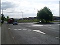 Double mini-roundabout in Auchinairn