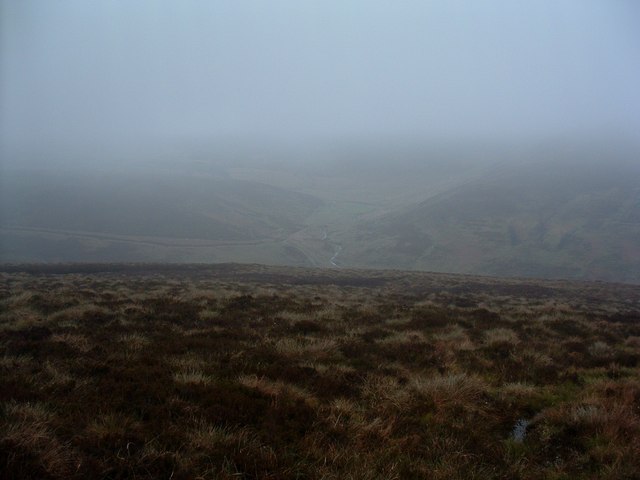 Looking down to Badenahauglish and the Kintradwell Burn