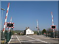 The new level crossing at Low Row