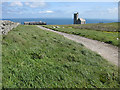 View to a distant North Devon coastline from Lundy