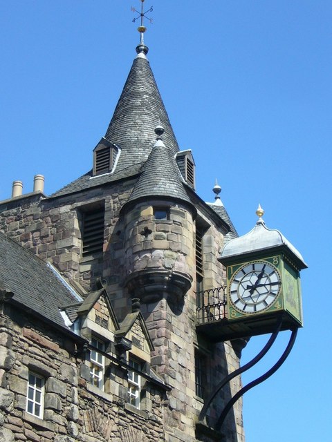 Canongate Tolbooth clock
