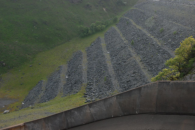 The dam, Llyn Brianne