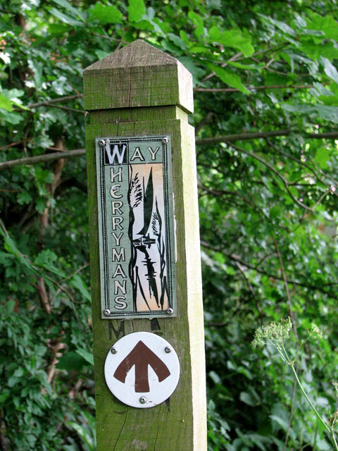 The Wherryman's Way - footpath marker