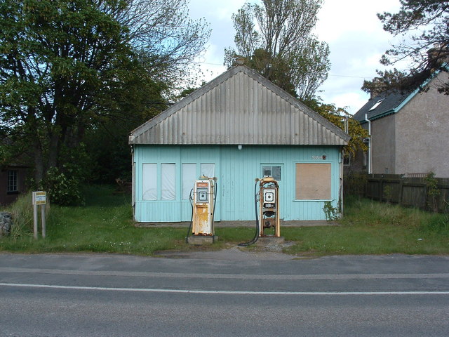 The old petrol station