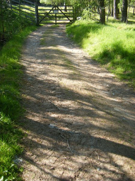 Start of "Mount Keen" Track from Bridge of Muick