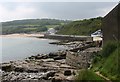 The Benllech promenade from the coastal path north of Beach Cafe