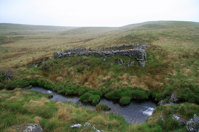 Old sheepfold beside the Afon Arban