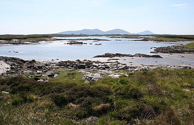 Loch Dheoir In the distance are Li a Tuath (North Less), Li a Deas (South Lee) and Eabhal (Eaval), all in the south-east of North Uist.