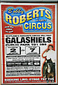 A circus poster in Galashiels
