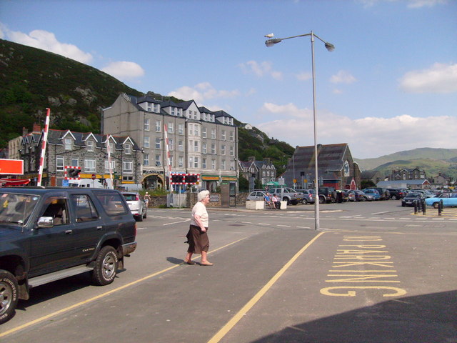 A view looking East from the Station, Barmouth, Gwynedd