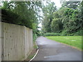 Mid section of the path from the Ramshill development to Kingsfernsden Lane