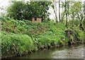 Riverbank building north of Rhydd