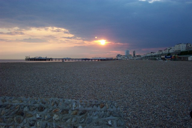 Summer evening Brighton beach © Paul Gillett :: Geograph Britain and ...