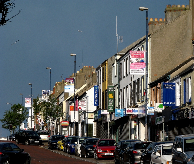 high-street-bangor-rossographer-cc-by-sa-2-0-geograph-britain-and