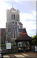 TQ5952 : St Giles church Tower, Shipbourne by N Chadwick