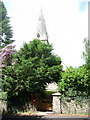 Monkton Wyld: postbox and church