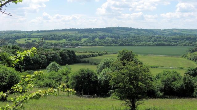 A Historic View across the Gap in the Chiltern Hills