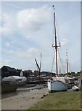 TR0262 : Boats and barges on Faversham Creek by pam fray