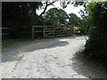 Open gate to Pond Cottage