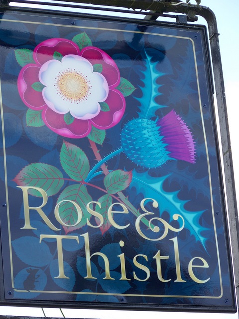 Sign For The Rose And Thistle, ... © Maigheach-gheal :: Geograph ...