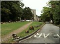 The approach to All Saints church at Boxley