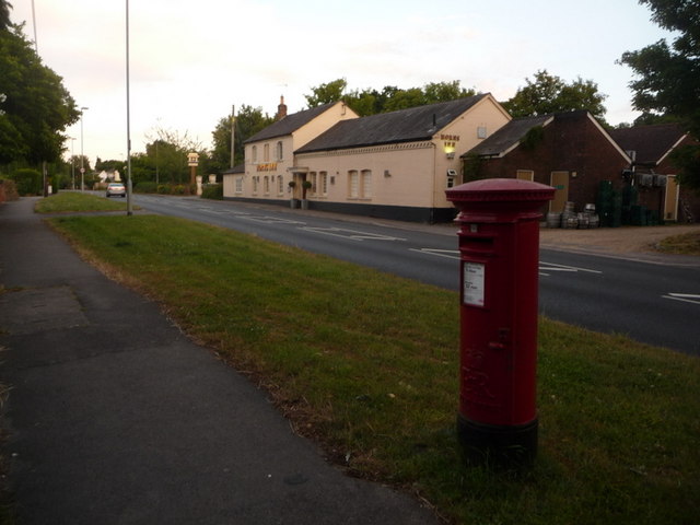 West Parley: postbox № BH22 19, Christchurch Road